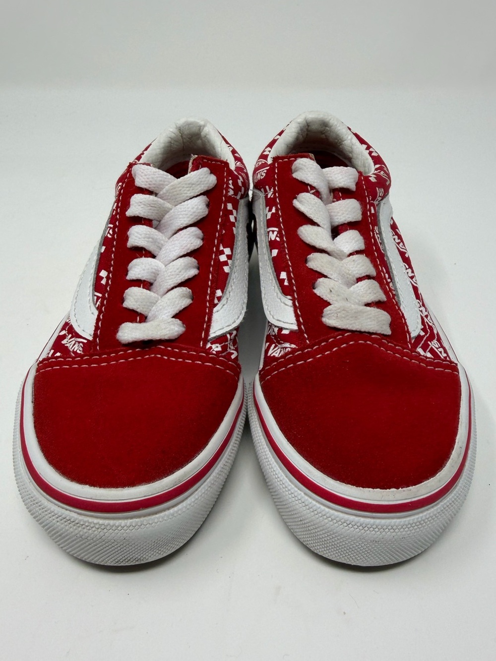 Kids Vans Red Low-Top Skate Sneakers Sz. 11 - Picture 10 of 10